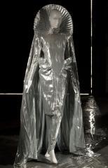 View of the evening ensemble Thierry Mugler 