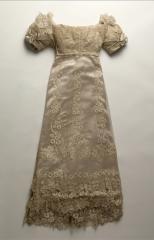 View of the Princesse d'Essling's wedding gown
