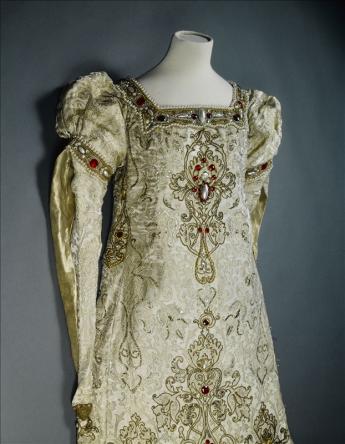 View of the stage dress worn by Sarah Bernhardt