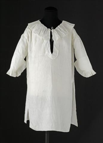 View of the chemise worn by Louis XVII 