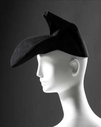 View of the Shoe hat, Schiaparelli