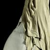 View of the ensemble with long skirt, Yohji Yamamoto