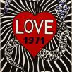 Carte "LOVE 1971" d'Yves Saint Laurent © Paris Musées, Palais Galliera 