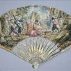 View of the folding fan, 'The Rape of the Sabines'